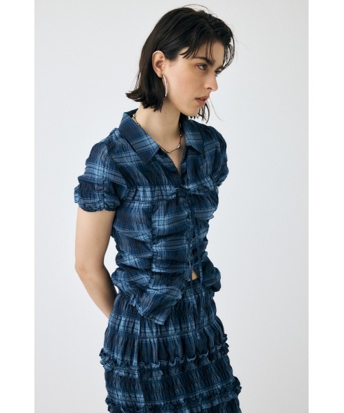 SHIRRING RIBBON シャツ moussy Shirring Ribbon Shirt – MOUSSY