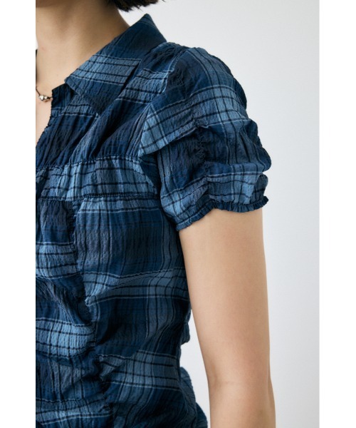 ブラウス シャツ 「セットアップ対応」SHIRRING RIBBON シャツ レディース セットアップ対応】SHIRRING RIBBON シャツ（シャツ/ブラウス