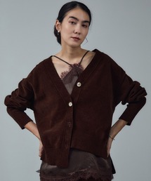 SALON adam et rope'（サロン アダム エ ロペ）の「Vネックカーディガン-CreamyCotton /クリーミーコットン-（カーディガン/ボレロ）」