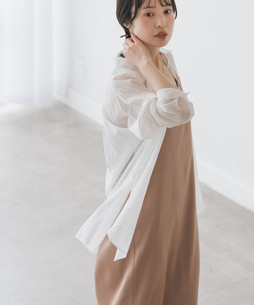 Noble【洗える】シルキーコットンプレーンシャツ NOBLE｜【洗える】シルキーコットンプレーンシャツ | Rakuten