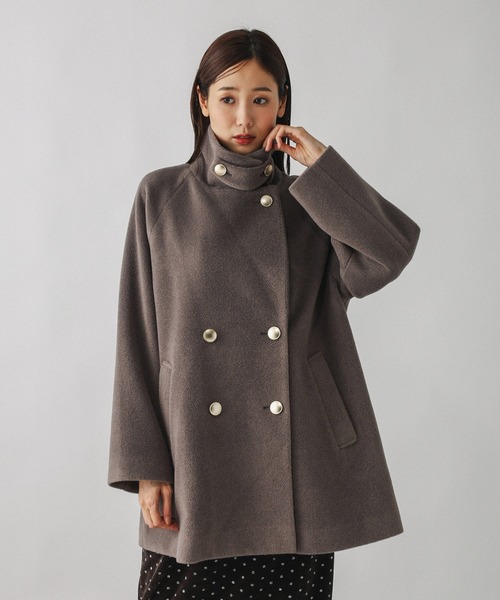 グローバルワーク　軽やかストレッチ衿2wayコート 楽天市場】【SALE／10%OFF】軽やかストレッチ衿2WAYコート