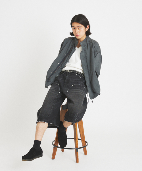 JOURNAL STANDARD(ジャーナルスタンダード)の「ダブル ニー バギー ショーツ(その他パンツ・メンズ・ブラック/ブルー系その他・MEDIUM/LARGE)」の3枚目の写真