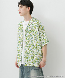 SENSE OF PLACE by URBAN RESEARCH | 『別注』JAWS×SENSE OF PLACE　総柄オープンカラーシャツ(シャツ/ブラウス)