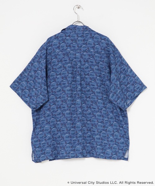 SENSE OF PLACE by URBAN RESEARCH（センスオブプレイスバイアーバンリサーチ）の「『別注』JAWS×SENSE OF PLACE　総柄オープンカラーシャツ（シャツ/ブラウス・メンズ・アイボリー/ブルー/グリーン・MEDIUM/LARGE）」の12枚目の写真