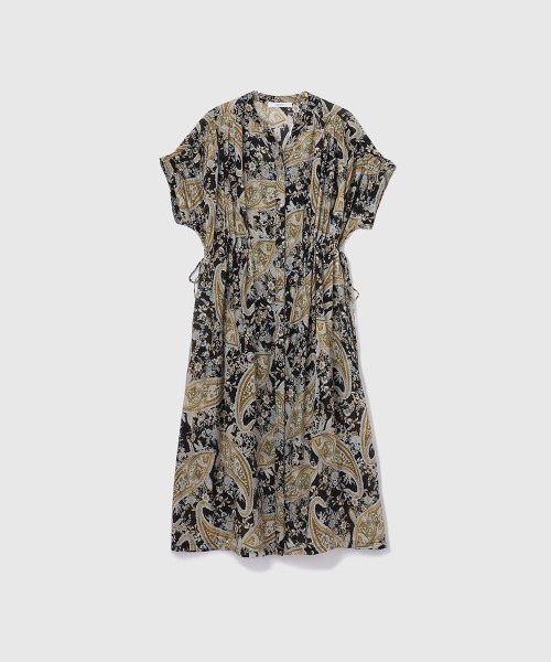 VICKY（ビッキー）の「ペイズリーガラスモックシャツワンピース≪手洗い可能≫（シャツワンピース・レディース・ベージュ系その他/ブラック系その他・M）」の18枚目の写真