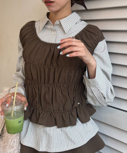 Y's Yohji Yamamoto アシンメトリー ニット シャツ / ワイズ Y's Yohji