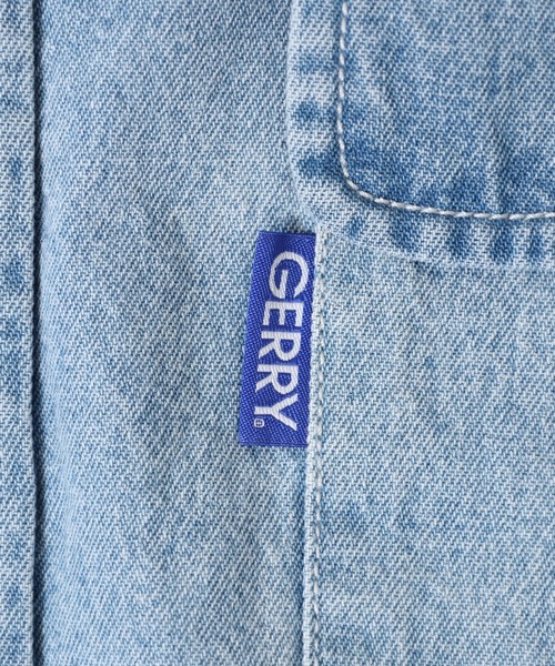 GERRY(ジェリー)の「GERRY ビッグシルエット デニム ワーク 長袖 シャツ(シャツ/ブラウス・メンズ・ネイビー/ブルー・L/LL/M)」の10枚目の写真