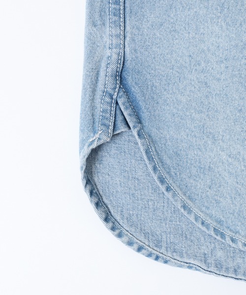 GERRY(ジェリー)の「GERRY ビッグシルエット デニム ワーク 長袖 シャツ(シャツ/ブラウス・メンズ・ネイビー/ブルー・L/LL/M)」の11枚目の写真