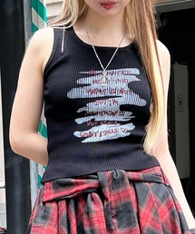 Figments | ZIPショルダーニットタンク(その他トップス)