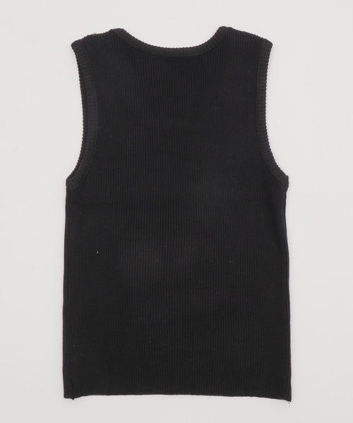 Figments（フィグメンツ）の「ZIPショルダーニットタンク（その他トップス・レディース・ブラック/ホワイト・FREE）」の16枚目の写真