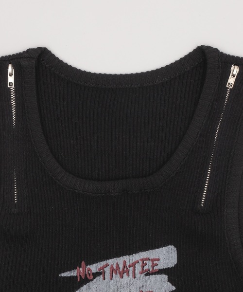 Figments（フィグメンツ）の「ZIPショルダーニットタンク（その他トップス・レディース・ブラック/ホワイト・FREE）」の17枚目の写真