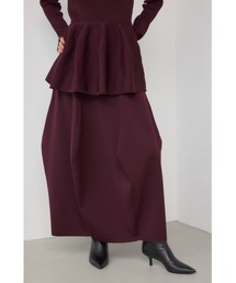 PLUS（プラス）の「【PLUS】コクーンパターンニットスカート（スカート）」