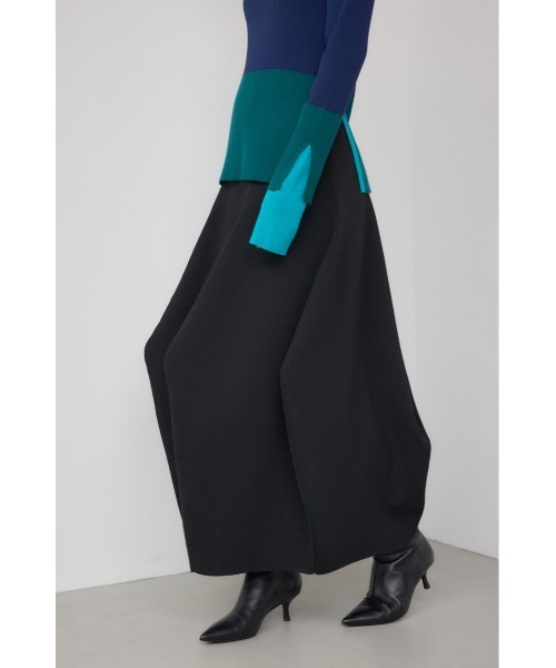 PLUS（プラス）の「【PLUS】コクーンパターンニットスカート（スカート・レディース・ダークブルー/ブラック/マジェンタ・MEDIUM/SMALL）」の4枚目の写真