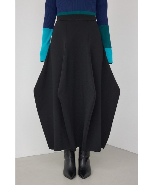 PLUS（プラス）の「【PLUS】コクーンパターンニットスカート（スカート・レディース・ダークブルー/ブラック/マジェンタ・MEDIUM/SMALL）」の7枚目の写真