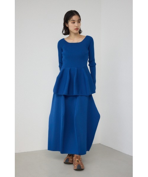 PLUS（プラス）の「【PLUS】コクーンパターンニットスカート（スカート・レディース・ダークブルー/ブラック/マジェンタ・MEDIUM/SMALL）」の15枚目の写真