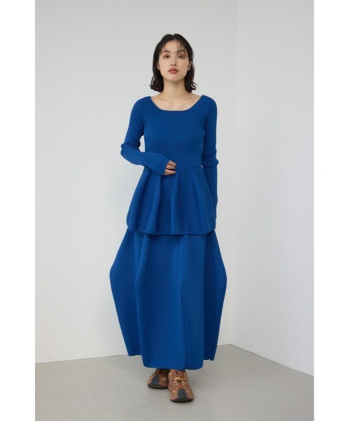 PLUS（プラス）の「【PLUS】コクーンパターンニットスカート（スカート・レディース・ダークブルー/ブラック/マジェンタ・MEDIUM/SMALL）」の16枚目の写真