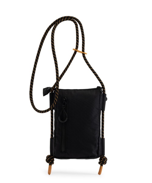 HUNTER(ハンター)の「トラベル リップストップ リサイクル ナイロン フォンポーチ(ボディバッグ/ウエストポーチ・レディース・パープル/ブラック・ONE)」の3枚目の写真