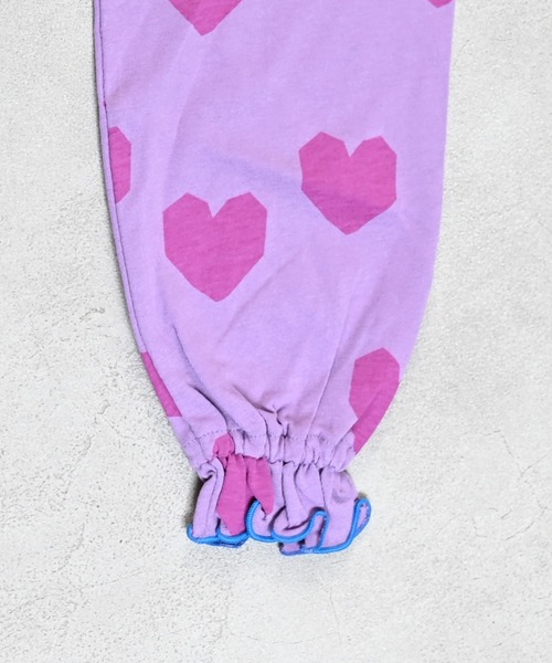 MARKEY'S（マーキーズ）の「総柄フレアスリーブカットソー（Tシャツ/カットソー・キッズ・パープル系その他/ライトグリーン/チャコール・80/90/100/110/120/130/140/150）」の8枚目の写真