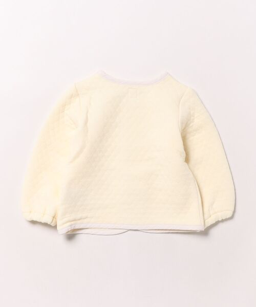 HAKKA BABY（ハッカベビー）の「[ベビー]キルトカーディガン（カーディガン/ボレロ・キッズ・キナリ/ホワイト・M）」の3枚目の写真