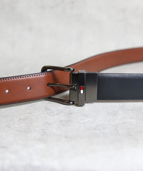 TOMMY HILFIGER（トミーヒルフィガー）の「TOMMY HILFIGER ビジネスリバーシブルベルト（ベルト・メンズ・ブラック系その他・X-LARGE/LARGE/MEDIUM/SMALL）」の9枚目の写真