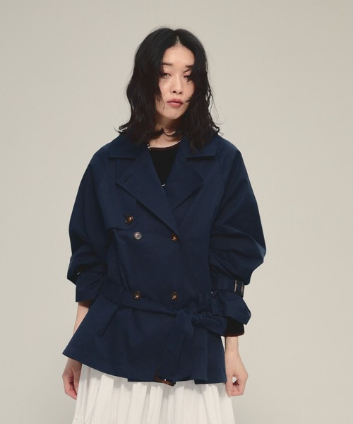 eL】Short Trench Coat/586796（トレンチコート）｜eL（エル）の