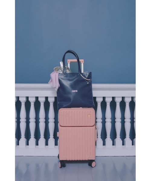 FURFUR（ファーファー）の「【USAGI ONLINE/ZOZOTOWN限定】ファスナー付きキャリーオントートバッグ（トートバッグ・レディース・アイボリー/ブラック/イエロー/レッド/ピンク/ライトブルー/ネイビー/グリーン/ブラウン/ラベンダー・F）」の14枚目の写真