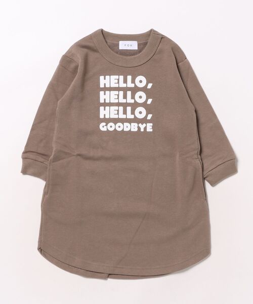 FOV（フォブ）の「フォブ HELLO スウェットワンピース（ワンピース・キッズ・チャコールグレー/アッシュグレー/ブラック・XL/L/M/S）」の11枚目の写真