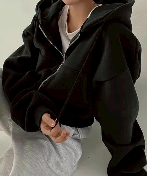 セール】ショートジップパーカー（パーカー）｜SpRay（スプレイ）の