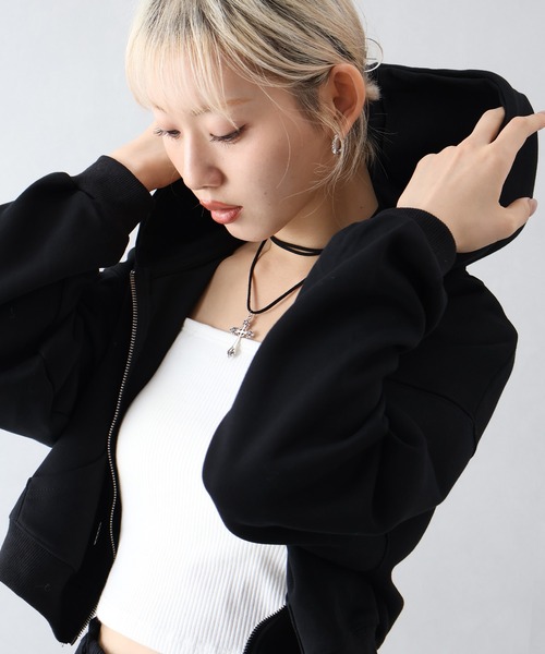 セール】ショートジップパーカー（パーカー）｜SpRay（スプレイ）の