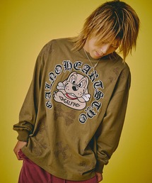 【GALFY/ガルフィー】ピカピカ骨骨ロンTee