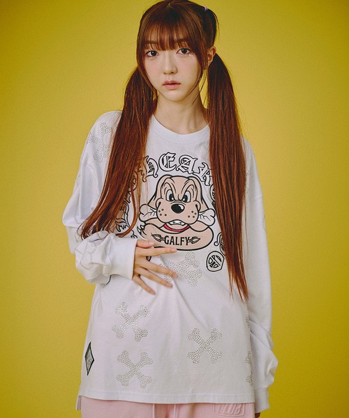 GALFY(ガルフィー)の「【GALFY/ガルフィー】ピカピカ骨骨ロンTee(Tシャツ/カットソー・メンズ・ブラック/ホワイト/グレイッシュベージュ・XL/L/M)」の17枚目の写真