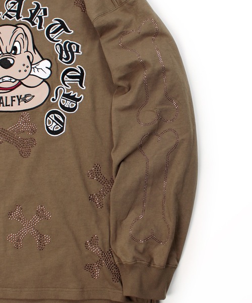 GALFY(ガルフィー)の「【GALFY/ガルフィー】ピカピカ骨骨ロンTee(Tシャツ/カットソー・メンズ・ブラック/ホワイト/グレイッシュベージュ・XL/L/M)」の11枚目の写真
