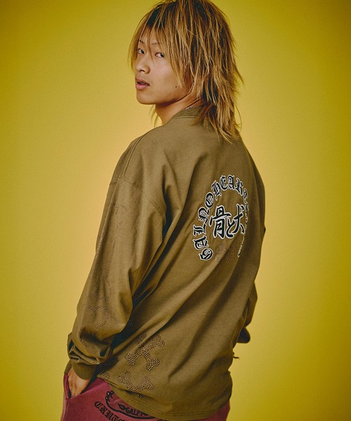 GALFY(ガルフィー)の「【GALFY/ガルフィー】ピカピカ骨骨ロンTee(Tシャツ/カットソー・メンズ・ブラック/ホワイト/グレイッシュベージュ・XL/L/M)」の19枚目の写真