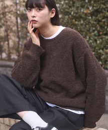 flaner | Loose boucle knit / ルーズブークレニット(ニット/セーター)
