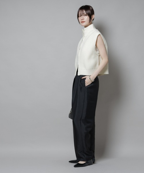 ダブルジップアップドライバーズニットベスト（ベスト）｜NANO