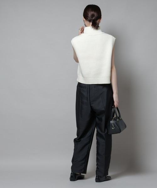 NANO universe（ナノユニバース）の「ダブルジップアップドライバーズニットベスト（ベスト・レディース・グレー/ホワイト/ブラック・FREE）」の19枚目の写真