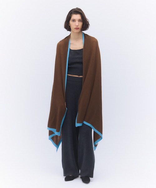 elegancese（エレガンセーゼ）の「【elegancese】Mesh cashmere stole（ストール/ショール・レディース・グリーン/ブラウン/ライトグレー/ホワイト/オレンジ/チャコールグレー・FREE）」の21枚目の写真