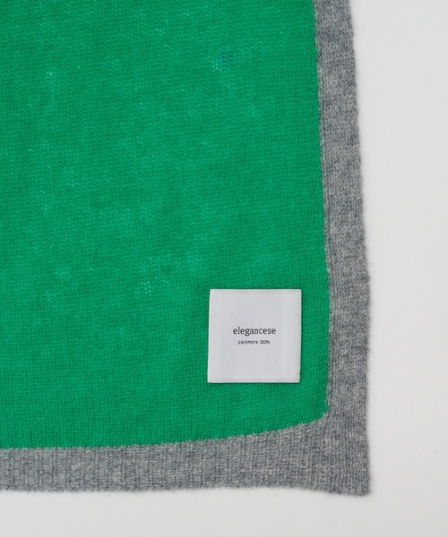 elegancese（エレガンセーゼ）の「【elegancese】Mesh cashmere stole（ストール/ショール・レディース・グリーン/ブラウン/ライトグレー/ホワイト/オレンジ/チャコールグレー・FREE）」の15枚目の写真