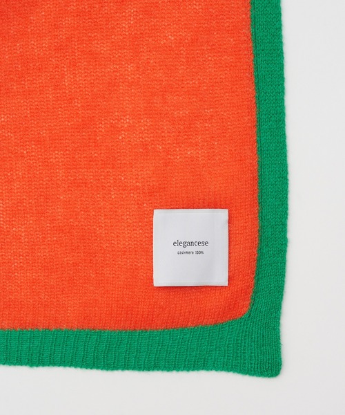 elegancese（エレガンセーゼ）の「【elegancese】Mesh cashmere stole（ストール/ショール・レディース・グリーン/ブラウン/ライトグレー/ホワイト/オレンジ/チャコールグレー・FREE）」の9枚目の写真