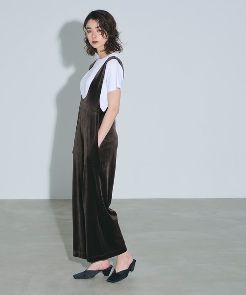 coca(coca)(コカ)の「ベロアオールインワン(つなぎ/オールインワン・レディース・ブラック/ブラウン・M/L)」の21枚目の写真