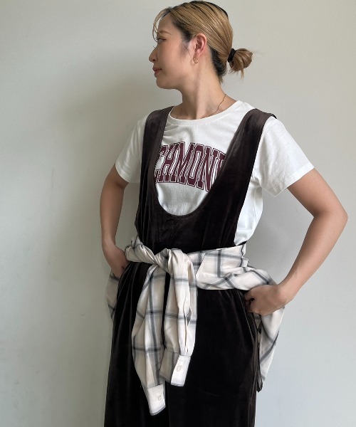 coca(coca)(コカ)の「ベロアオールインワン(つなぎ/オールインワン・レディース・ブラック/ブラウン・M/L)」の5枚目の写真