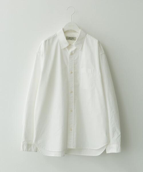 URBAN RESEARCH Sonny Label（アーバンリサーチサニーレーベル）の「高密度タイプライターレギュラーシャツ（シャツ/ブラウス・メンズ・ホワイト/ベージュ系その他/ネイビー/ブルー系その他/カーキ・MEDIUM/LARGE/X-LARGE）」の2枚目の写真