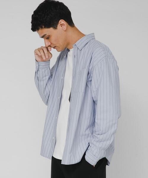 URBAN RESEARCH Sonny Label（アーバンリサーチサニーレーベル）の「高密度タイプライターレギュラーシャツ（シャツ/ブラウス・メンズ・ホワイト/ベージュ系その他/ネイビー/ブルー系その他/カーキ・MEDIUM/LARGE/X-LARGE）」の21枚目の写真