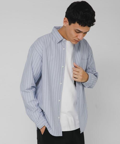 URBAN RESEARCH Sonny Label（アーバンリサーチサニーレーベル）の「高密度タイプライターレギュラーシャツ（シャツ/ブラウス・メンズ・ホワイト/ベージュ系その他/ネイビー/ブルー系その他/カーキ・MEDIUM/LARGE/X-LARGE）」の19枚目の写真