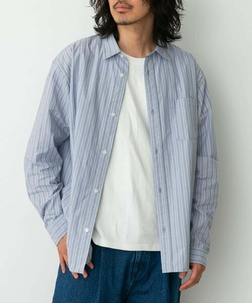 URBAN RESEARCH Sonny Label（アーバンリサーチサニーレーベル）の「高密度タイプライターレギュラーシャツ（シャツ/ブラウス・メンズ・ホワイト/ベージュ系その他/ネイビー/ブルー系その他/カーキ・MEDIUM/LARGE/X-LARGE）」の12枚目の写真