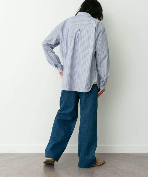 URBAN RESEARCH Sonny Label（アーバンリサーチサニーレーベル）の「高密度タイプライターレギュラーシャツ（シャツ/ブラウス・メンズ・ホワイト/ベージュ系その他/ネイビー/ブルー系その他/カーキ・MEDIUM/LARGE/X-LARGE）」の8枚目の写真