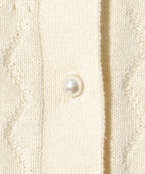 flower（フラワー）の「レーシーポロトップ2（ニット/セーター・レディース・アイボリー/オレンジ・FREE）」の15枚目の写真