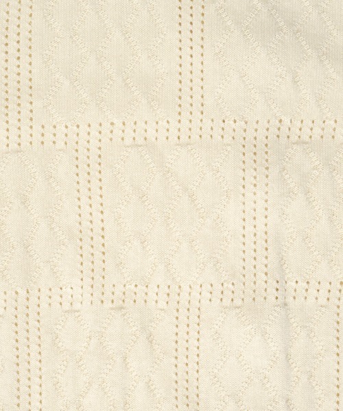 flower（フラワー）の「レーシーポロトップ2（ニット/セーター・レディース・アイボリー/オレンジ・FREE）」の9枚目の写真