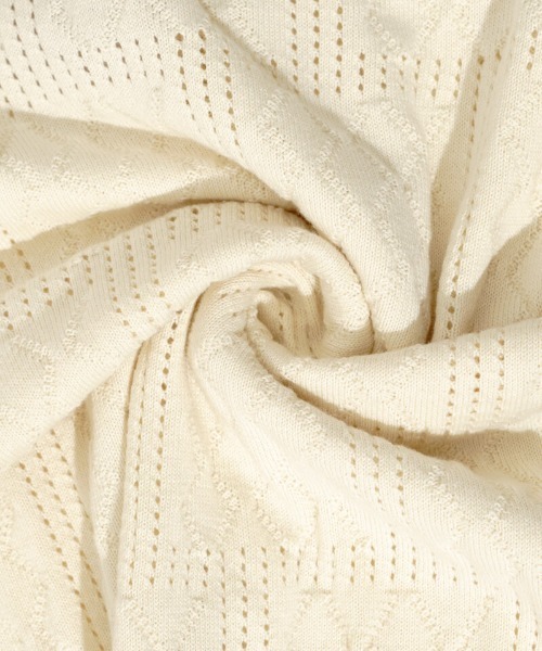 flower（フラワー）の「レーシーポロトップ2（ニット/セーター・レディース・アイボリー/オレンジ・FREE）」の10枚目の写真