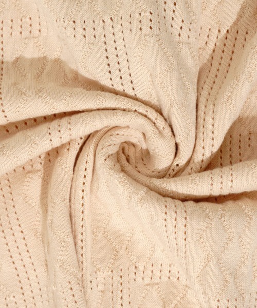 flower（フラワー）の「レーシーポロトップ2（ニット/セーター・レディース・アイボリー/オレンジ・FREE）」の6枚目の写真